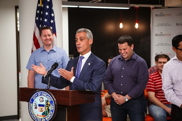 Mayor Emanuel during press conference
