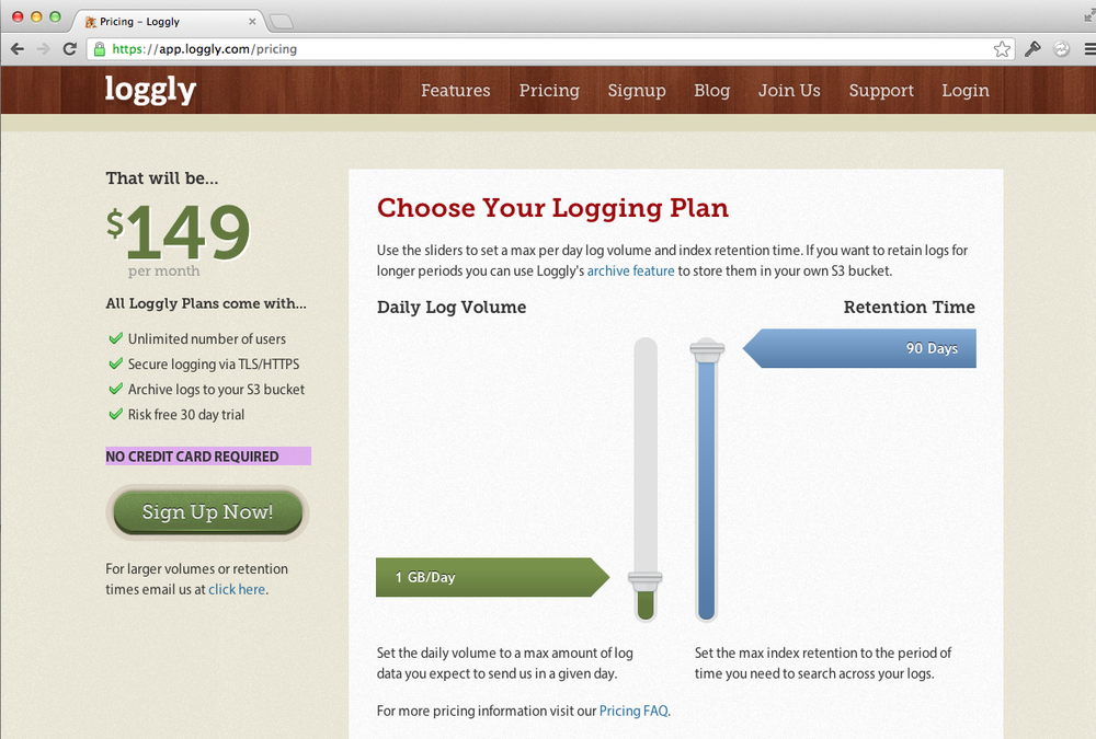 Loggly's free trial policy.